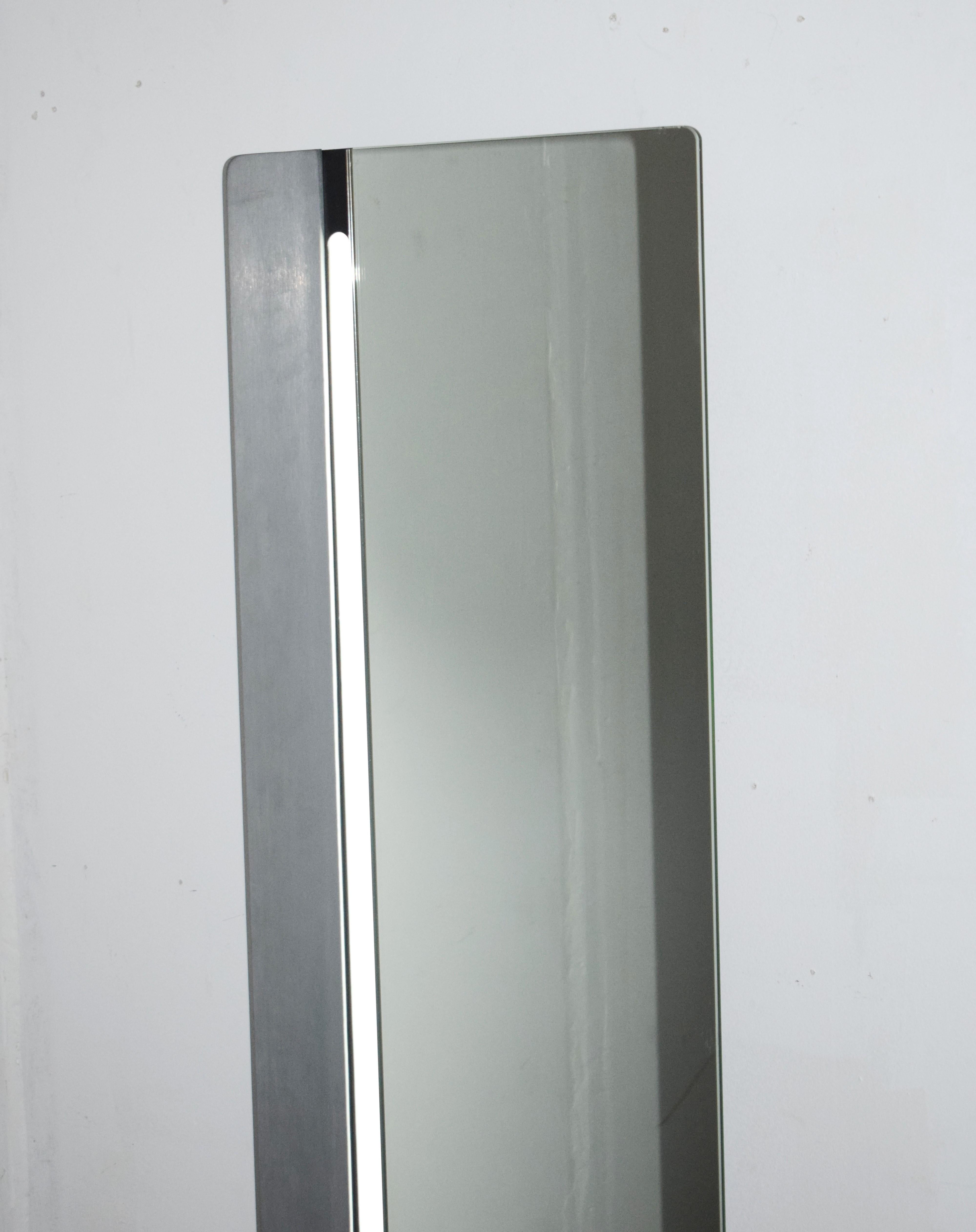 Backlit mirror, Italy, 1970s. For Sale 4