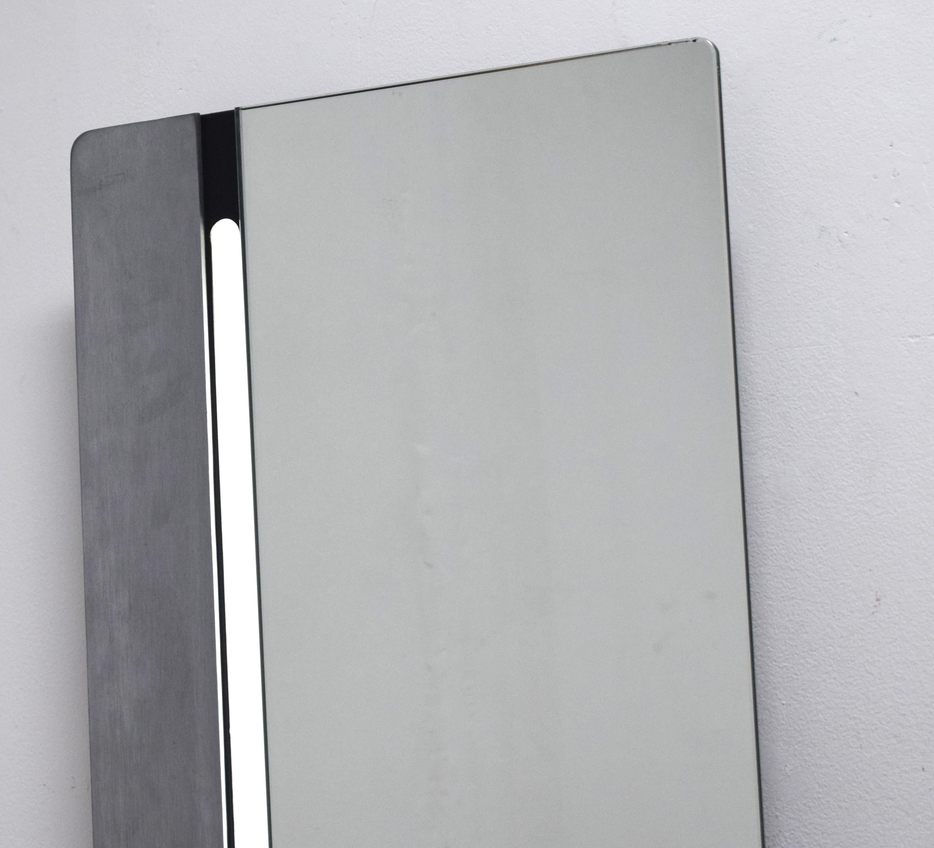 Backlit mirror, Italy, 1970s. For Sale 5