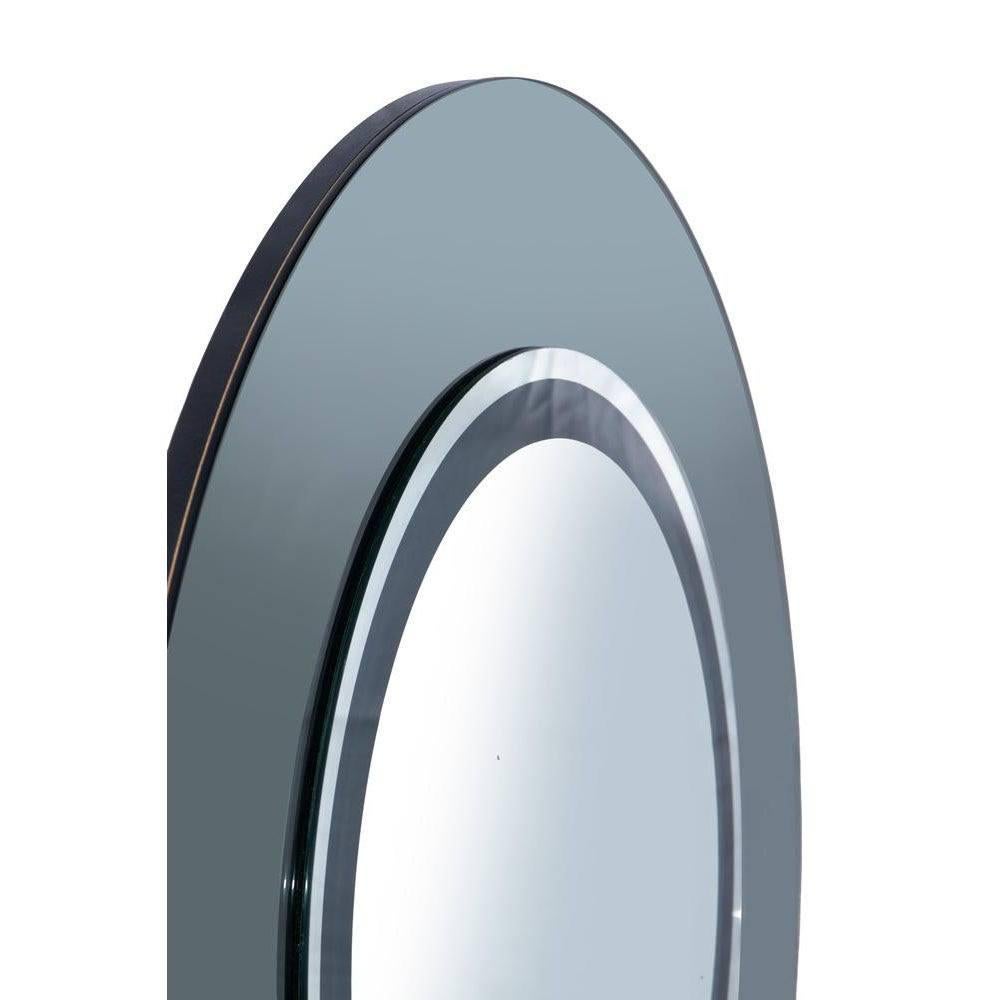 Mid-Century Modern Miroir rond Cristal Art pour Marcello et Marco De Carli  c. 1960 en vente