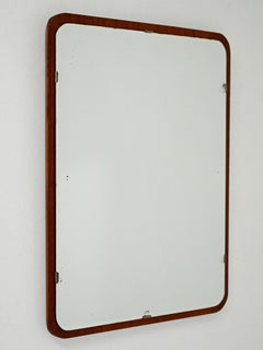 Scandinavian mirror with teak frame