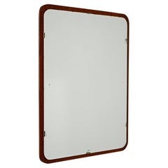 Scandinavian mirror with teak frame