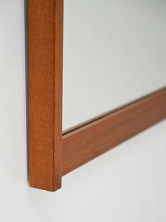 Scandinavian teak mirror from the 1960s