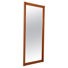 Scandinavian teak mirror from the 1960s