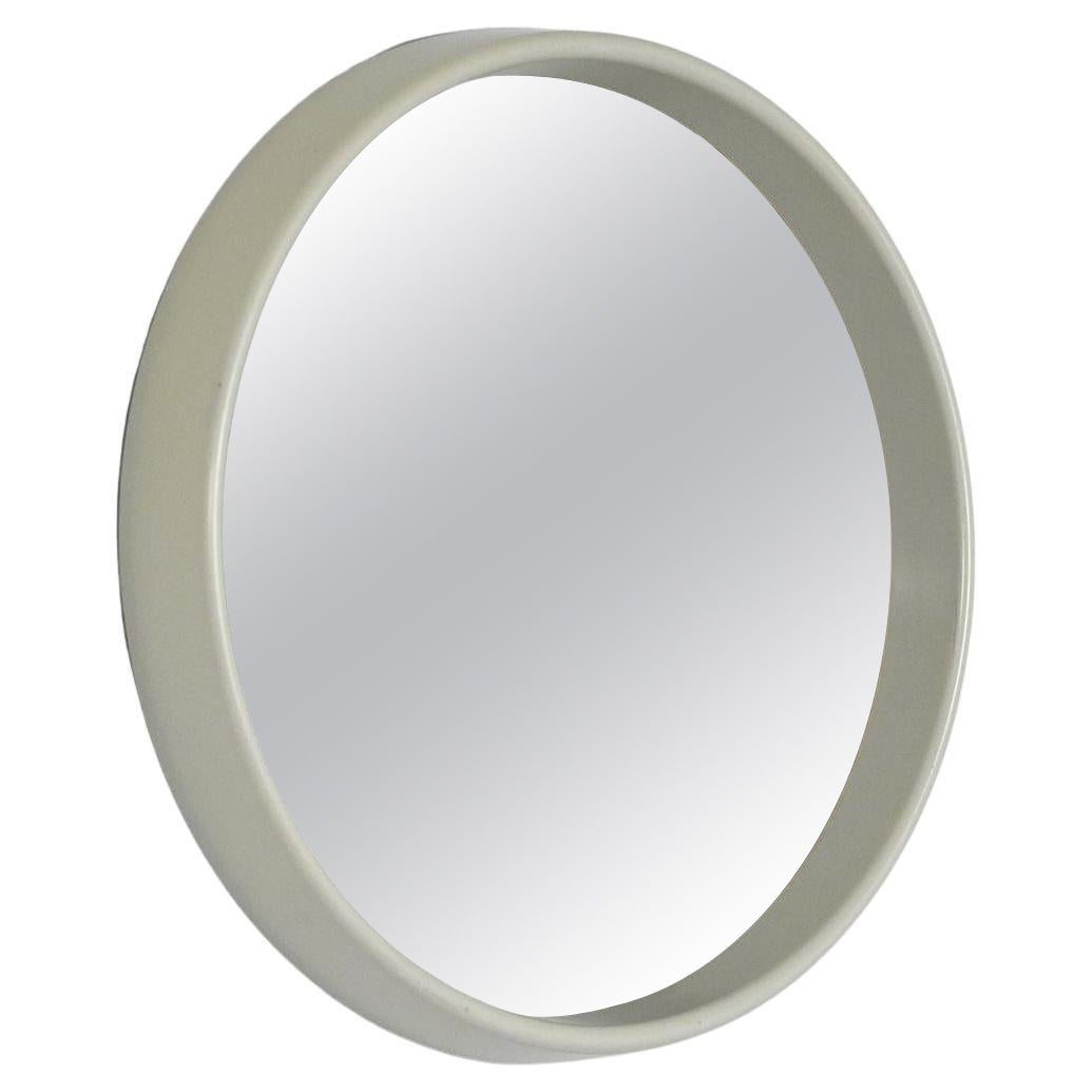 Specchio scandinavo rotondo anni 
60