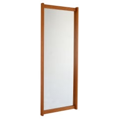 Specchio scandinavo vintage anni 60 in pino