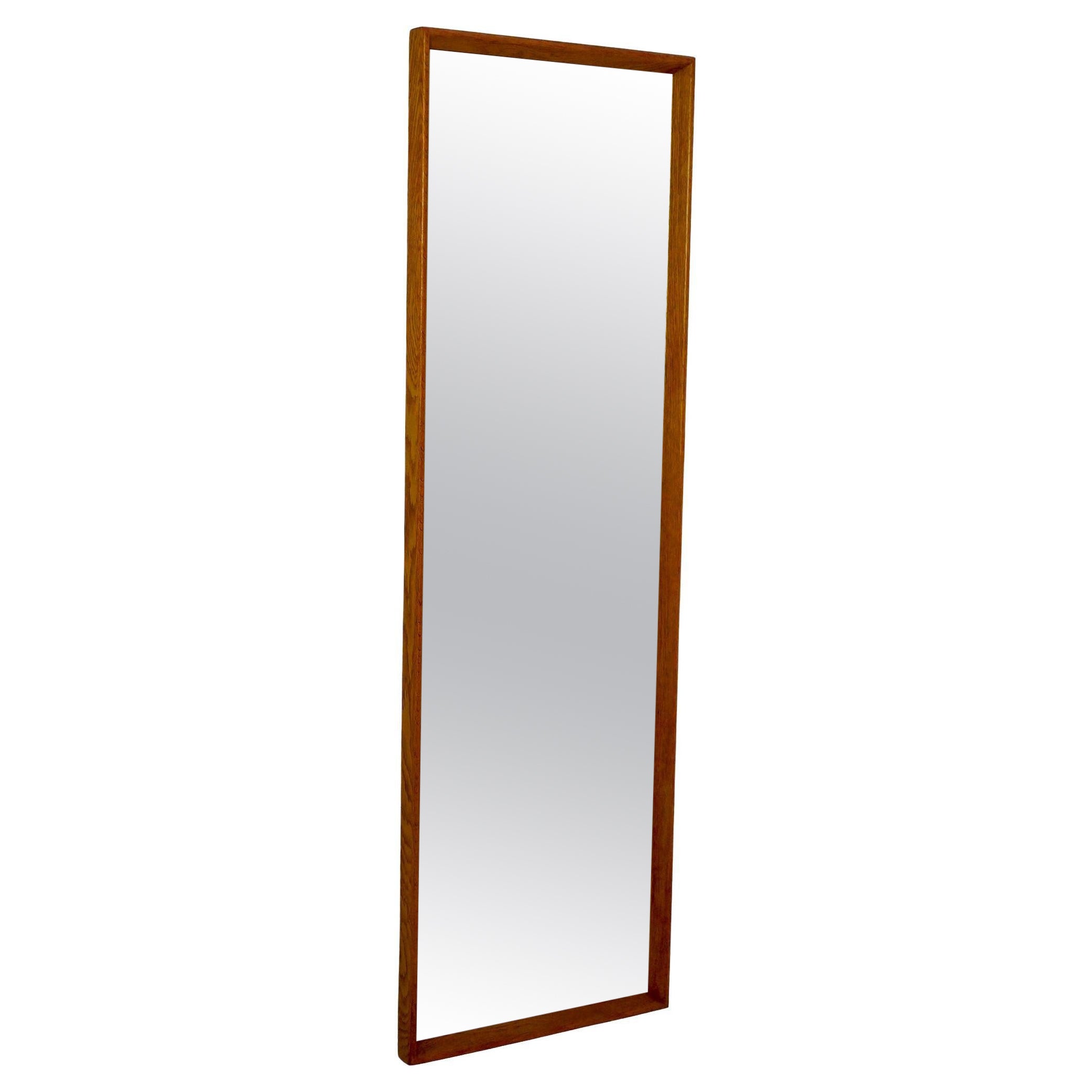 Scandinavian vintage Evy teak mirror, 1960s
