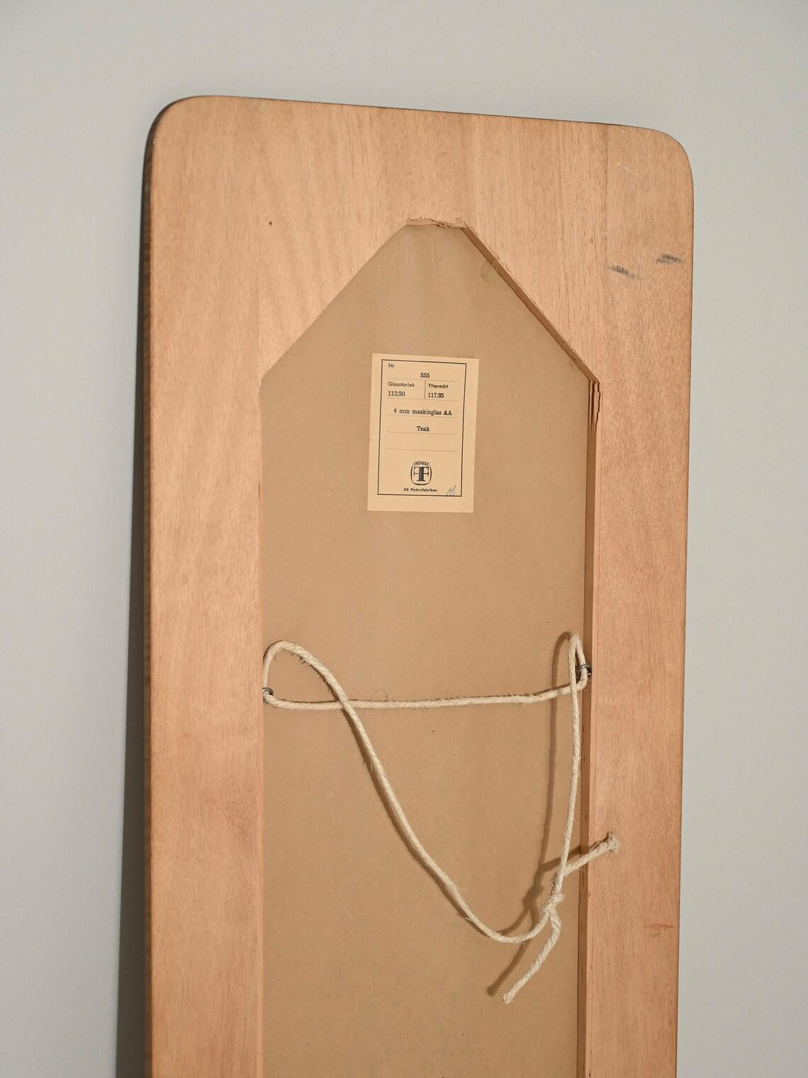 Mid-20th Century Miroir scandinave vintage par Fröseker en vente