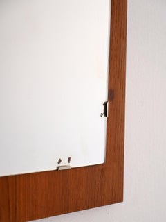Scandinavian vintage teak mirror from the 1960s