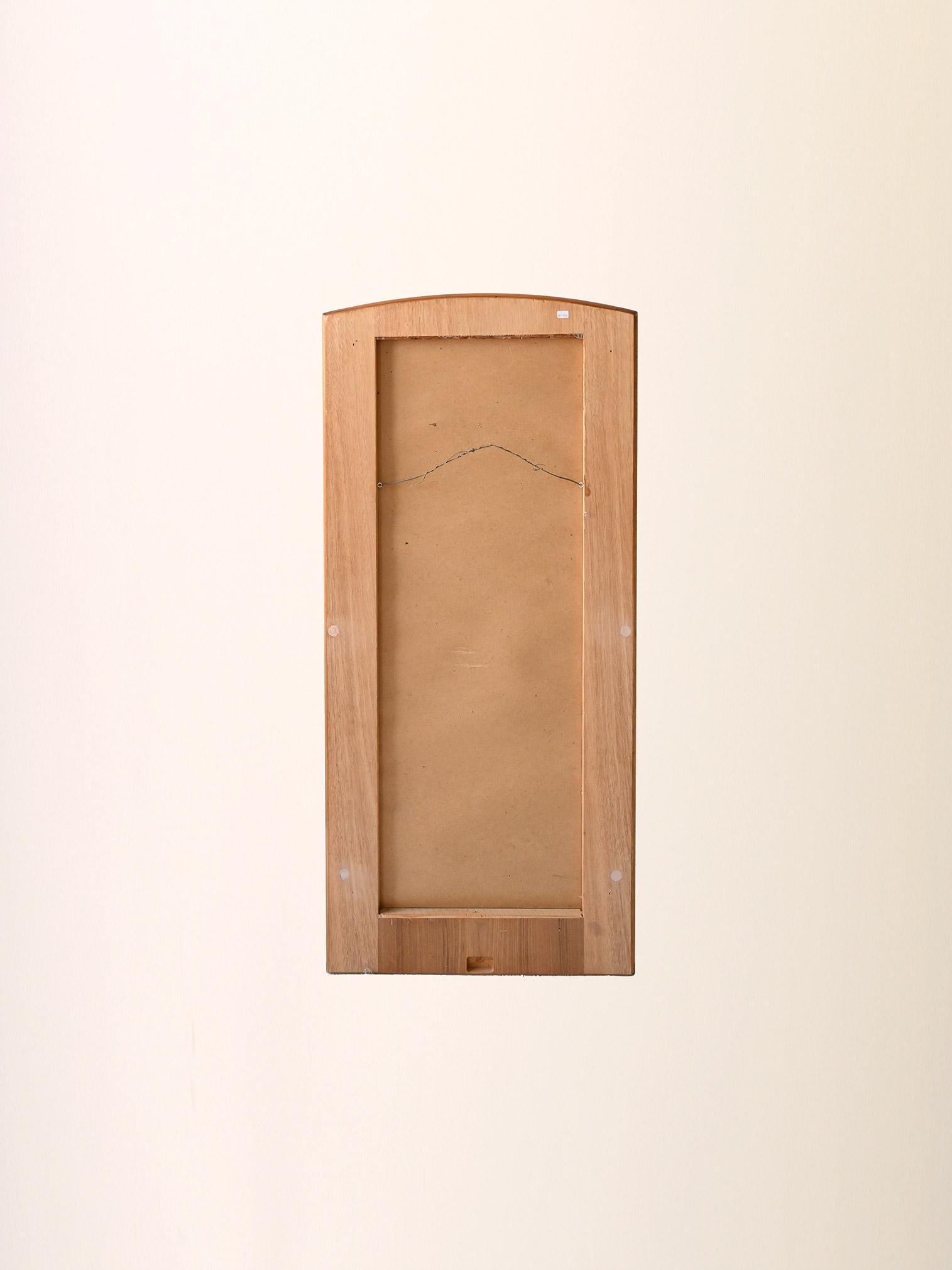 Miroir scandinave vintage en teck des années 1960 Bon état - En vente à Brescia, IT