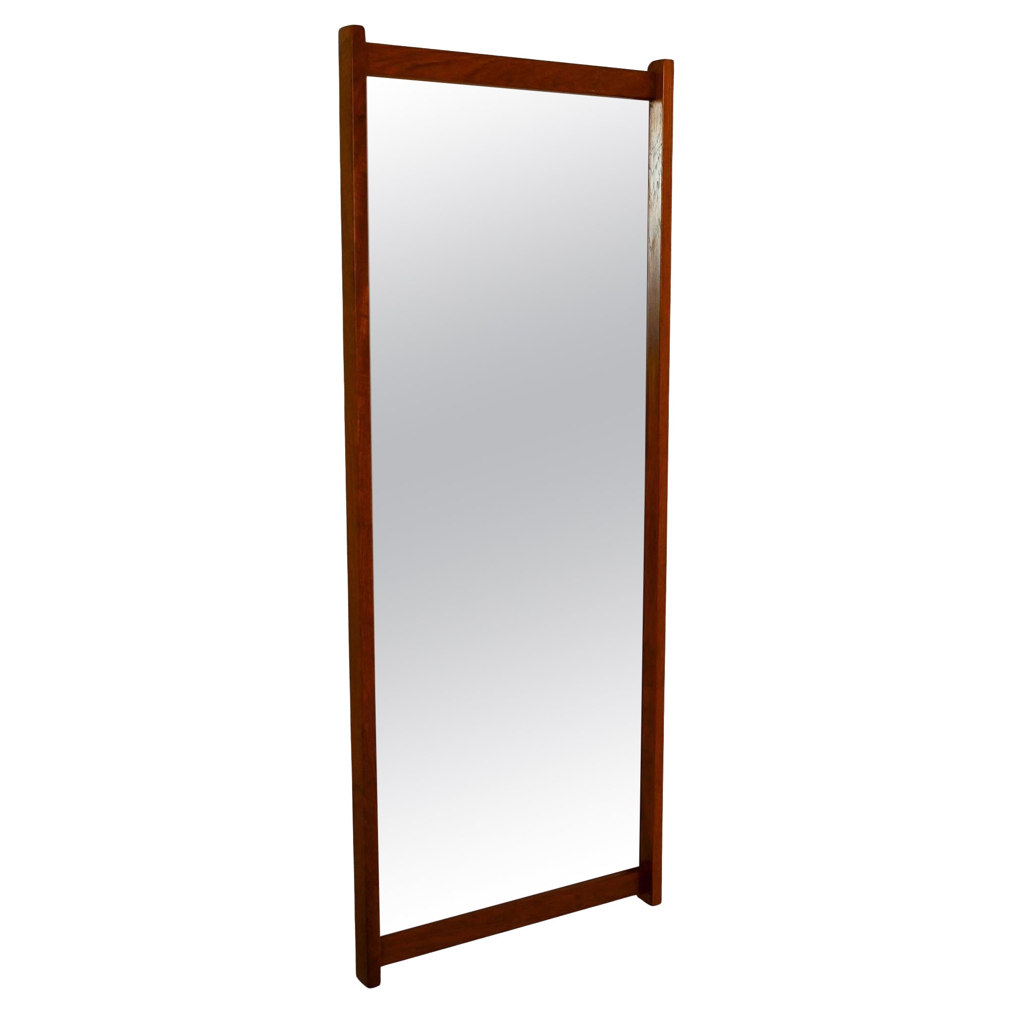 Scandinavian vintage teak mirror from the 1960s