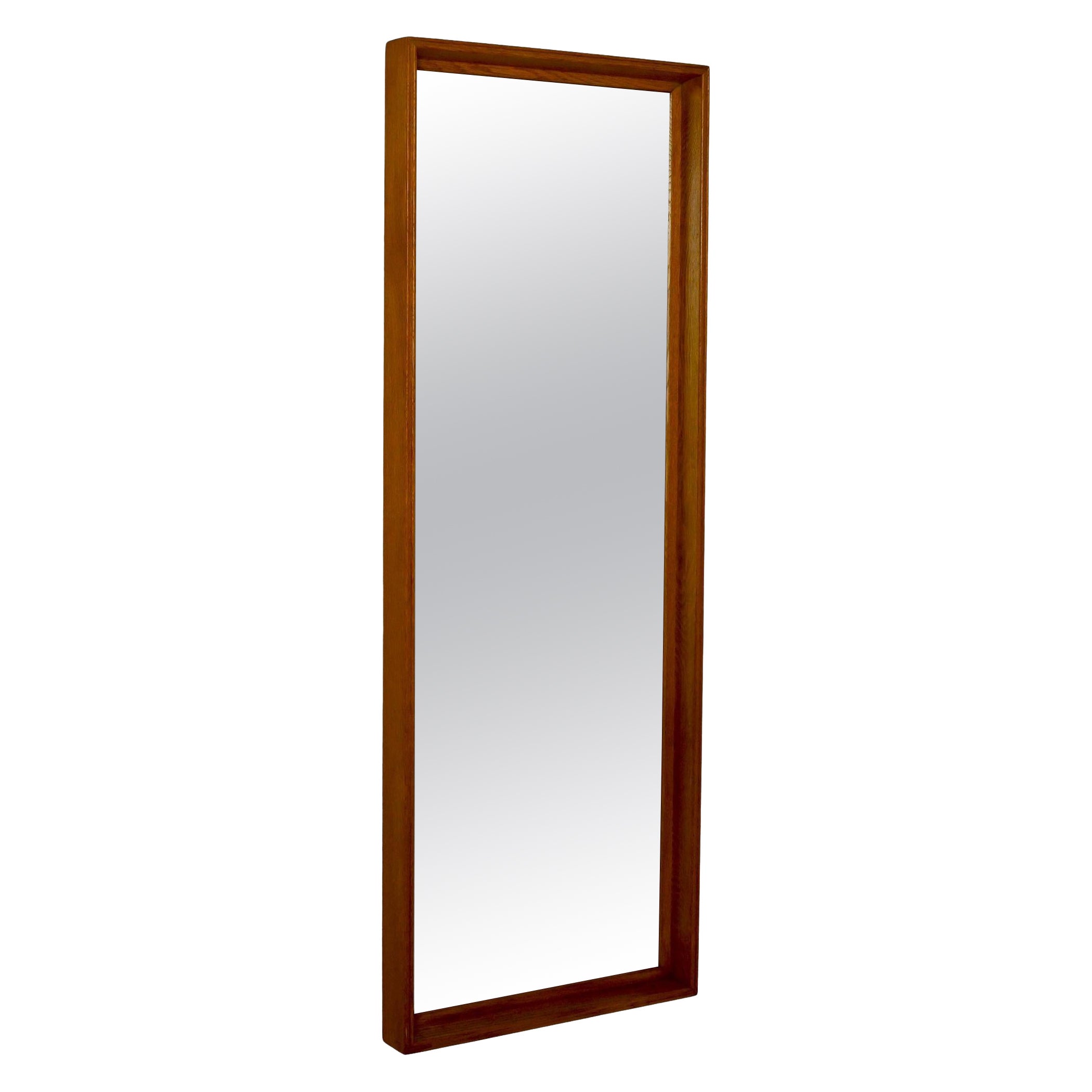 Miroir scandinave vintage en teck
