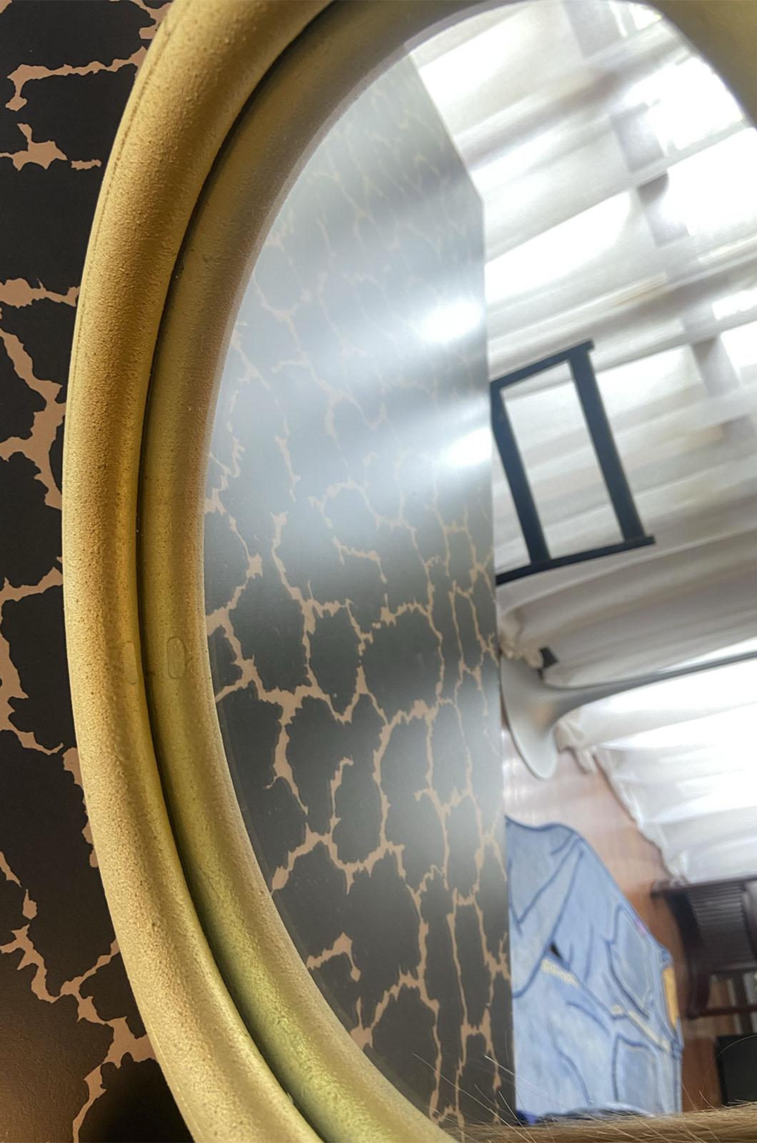 Varnished Sfera mirror by Piero Gilardi for Gufram For Sale