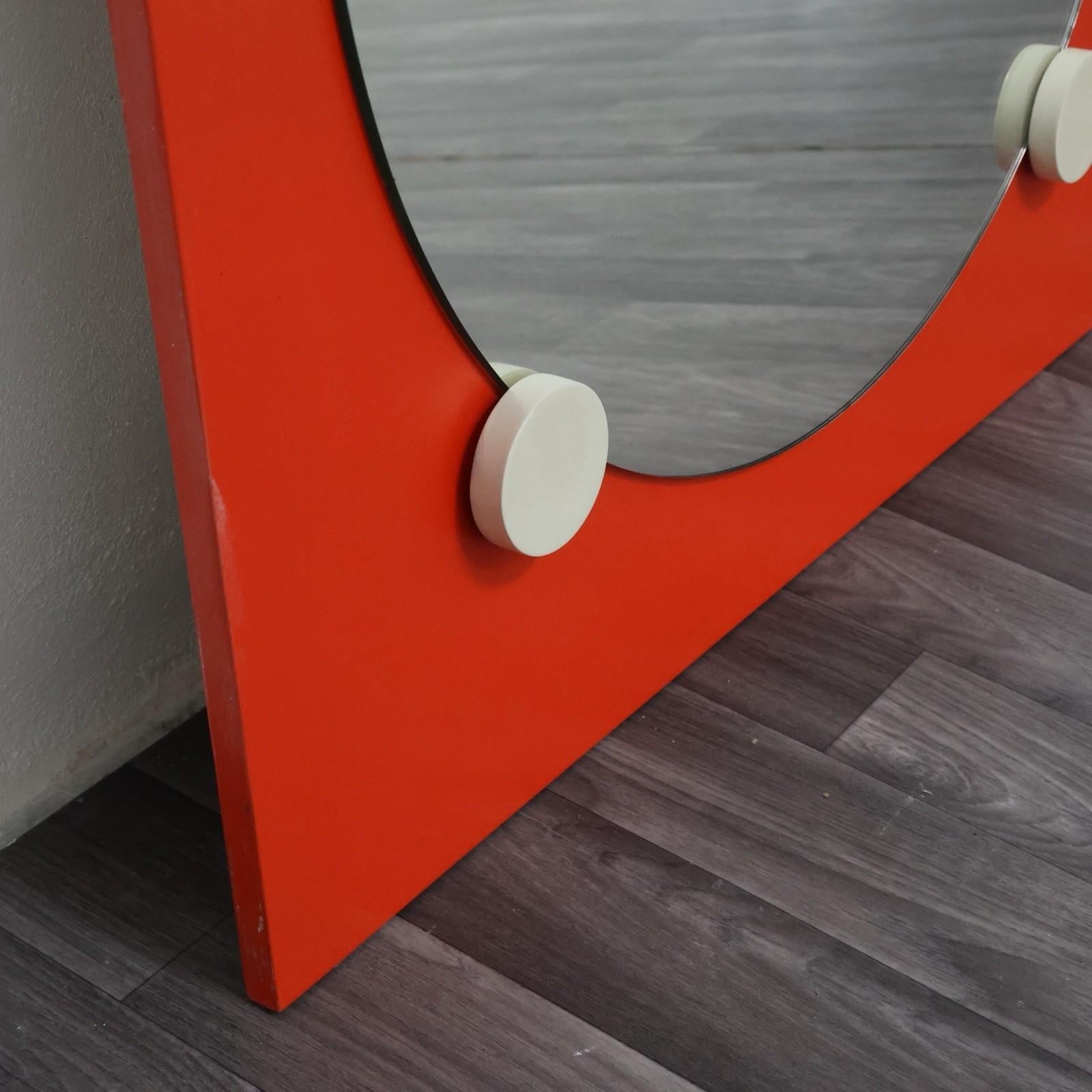 Italiano Specchio Space AGE Design Anni '70 Modernariato Vintage in vendita