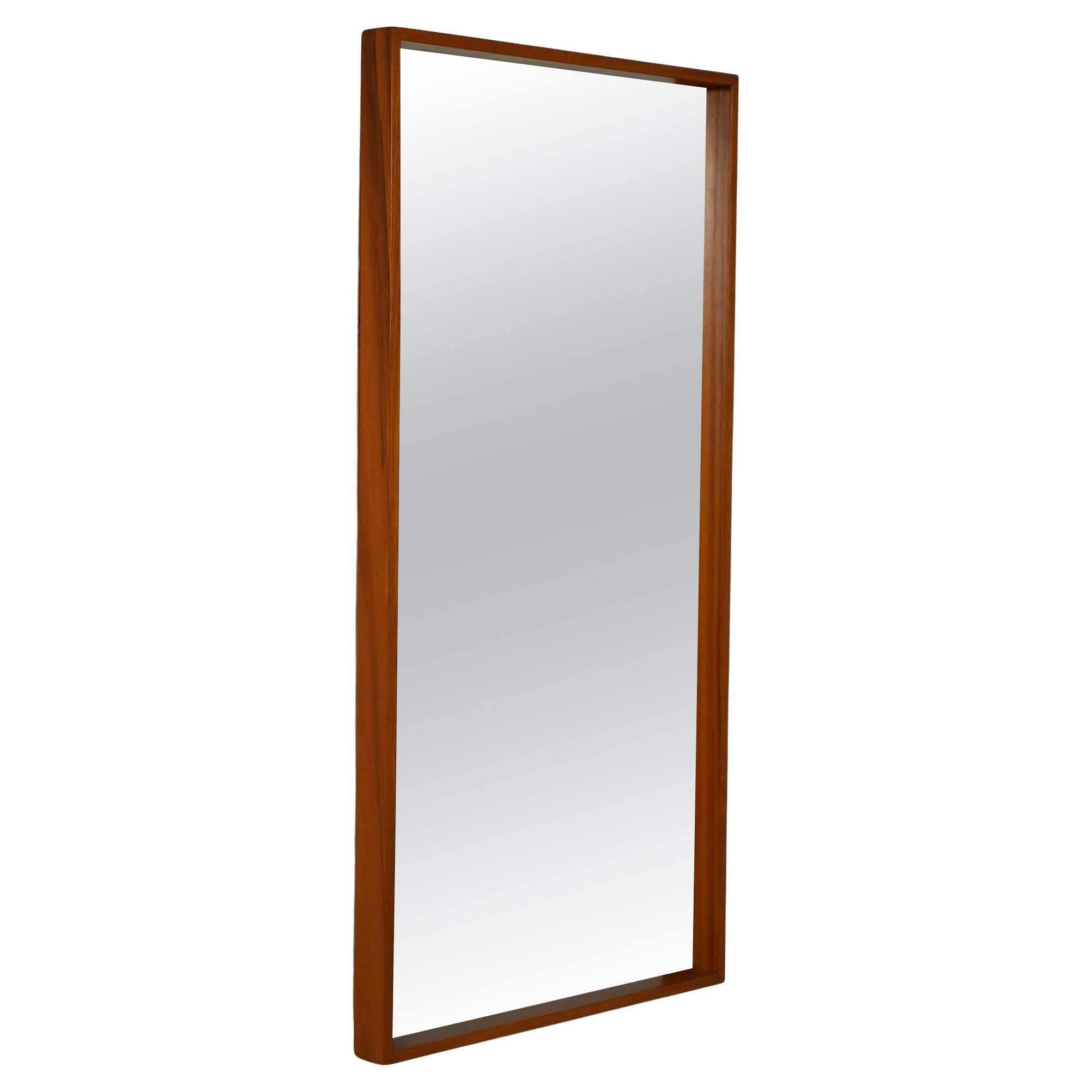 Specchio svedese in teak anni 50–60 in vendita