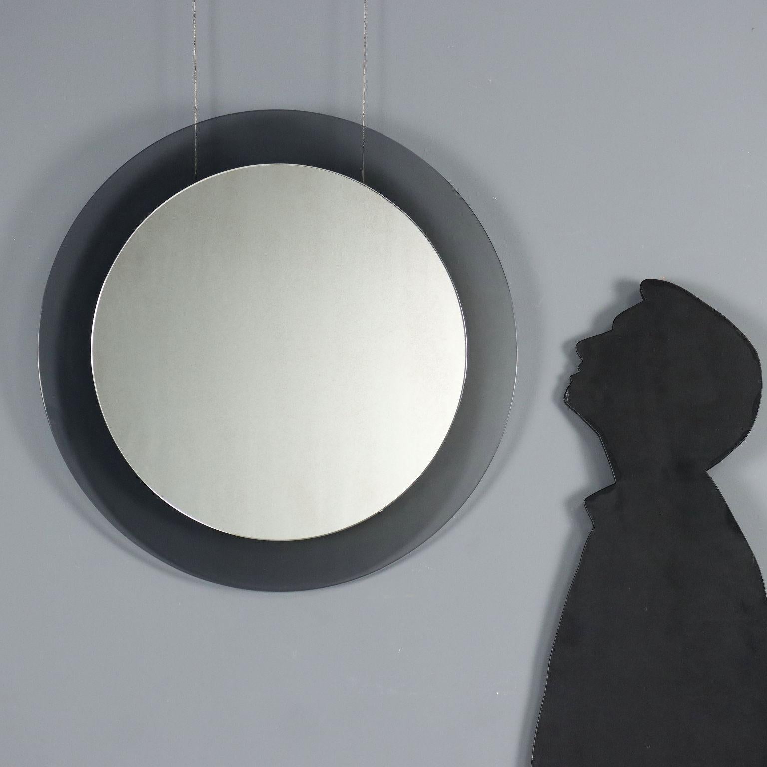 Mid-Century Modern 60s round mirror For Sale
