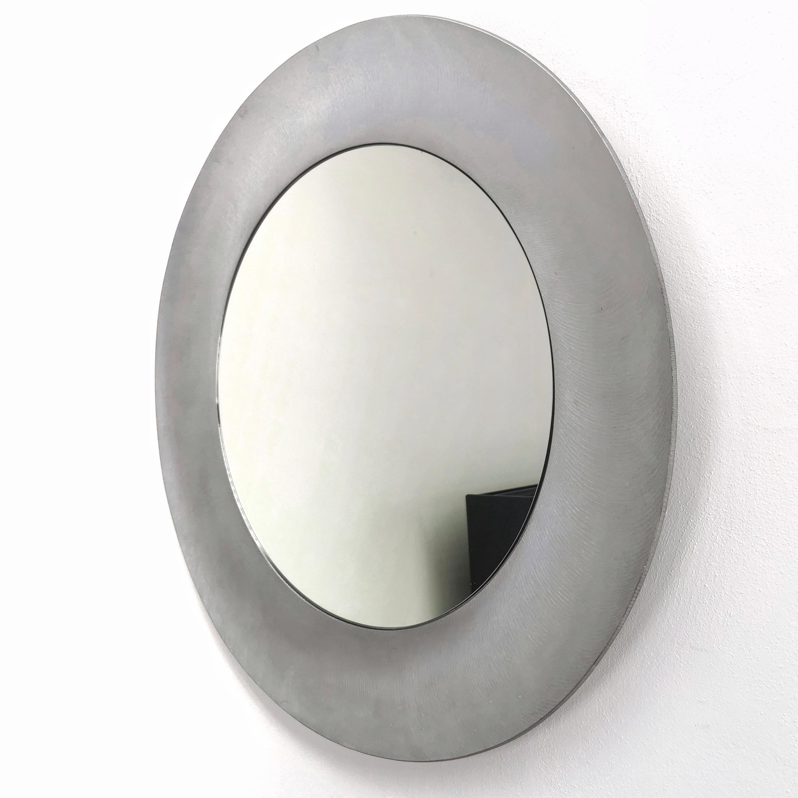 Lorenzo Burchiellaro 1970's Round Mirror For Sale 3