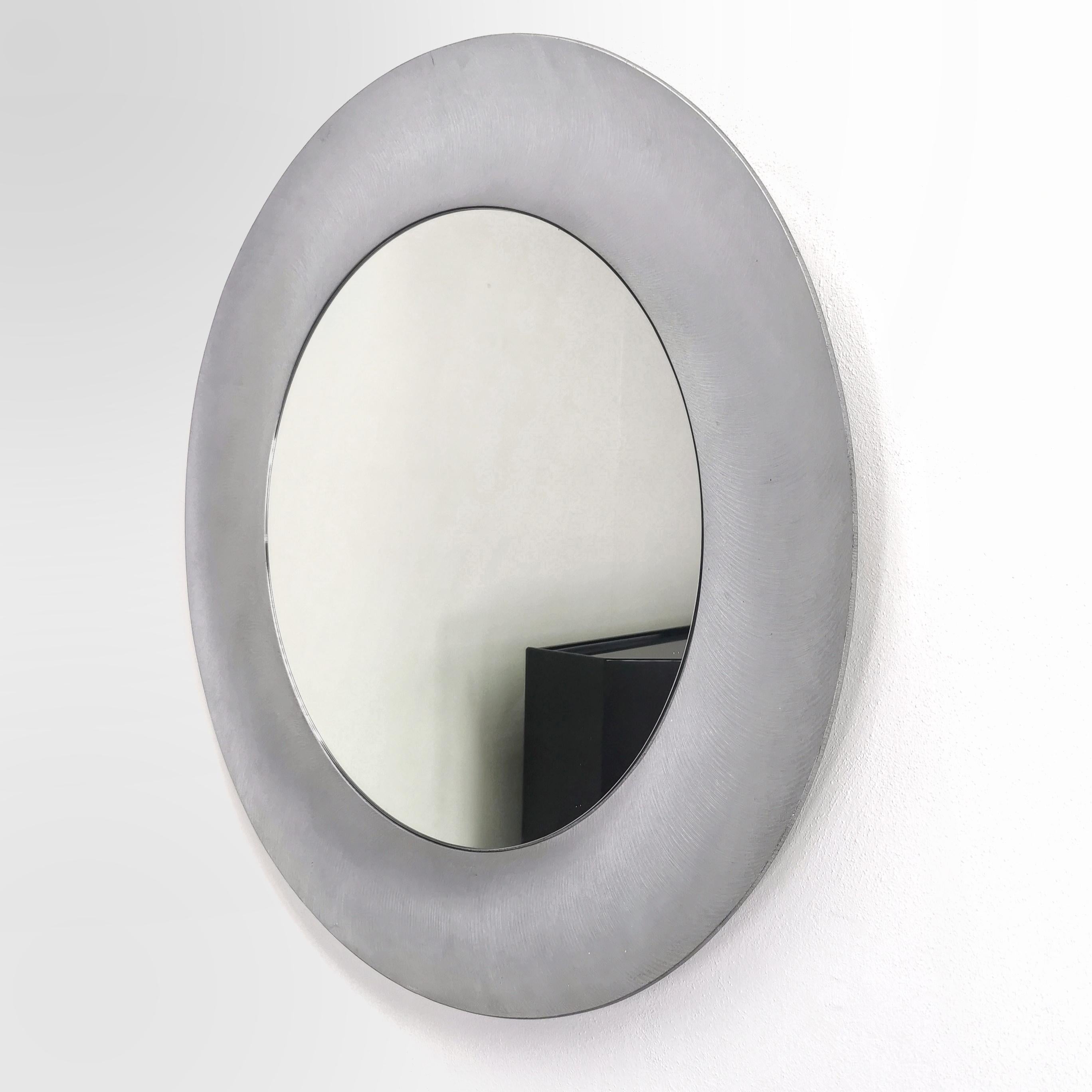 Lorenzo Burchiellaro 1970's Round Mirror For Sale 1