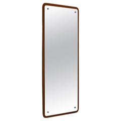 Vintage Sunburst Mirror in Wooden Frame