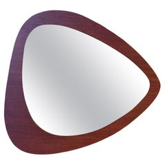 Specchio Vintage con Cornice in Teak – Design Danese Anni 
60