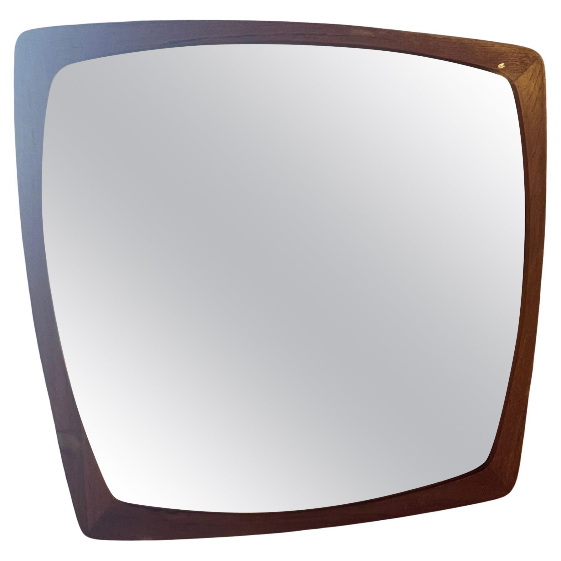 Specchio Vintage in Teak – Design Danese Anni 
60 in vendita