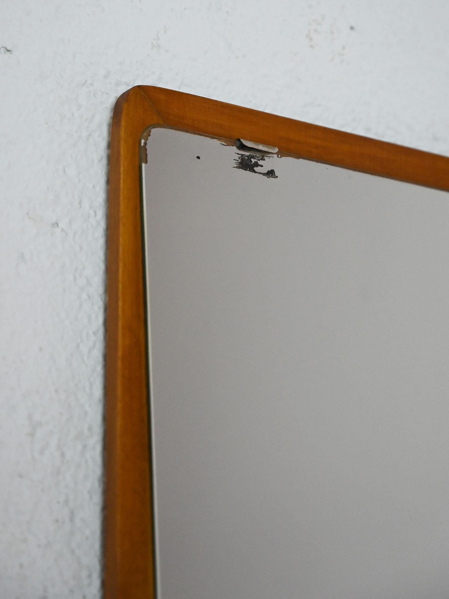Espejo rectangular vintage Mid-20th Century en venta