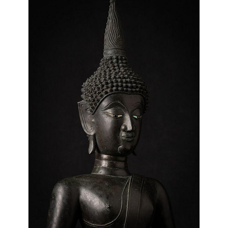 Special 16th Century Bronze Chiang Sean Buddha from Laos For Sale 7
