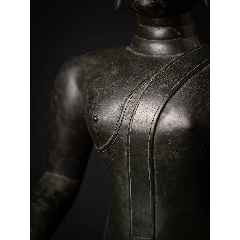 Special 16th Century Bronze Chiang Sean Buddha from Laos For Sale 11