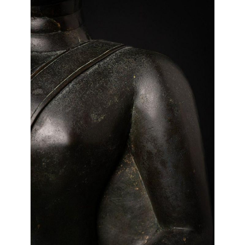 Special 16th Century Bronze Chiang Sean Buddha from Laos For Sale 12