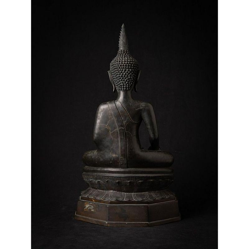 Special 16th Century Bronze Chiang Sean Buddha from Laos For Sale 3