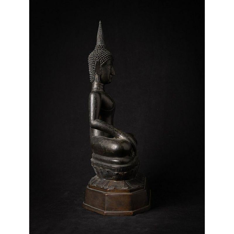 Special 16th Century Bronze Chiang Sean Buddha from Laos For Sale 4