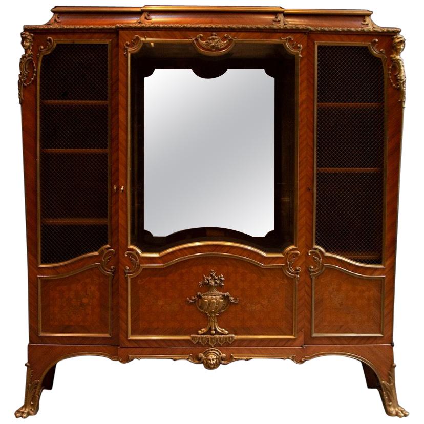 Special 19th Century French Kingwood and Parquetry François Linke For Sale