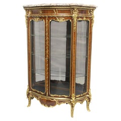 Special 19th Century Gilt Bronze Mounted Double Door Vitrine by Joseph Zwiener