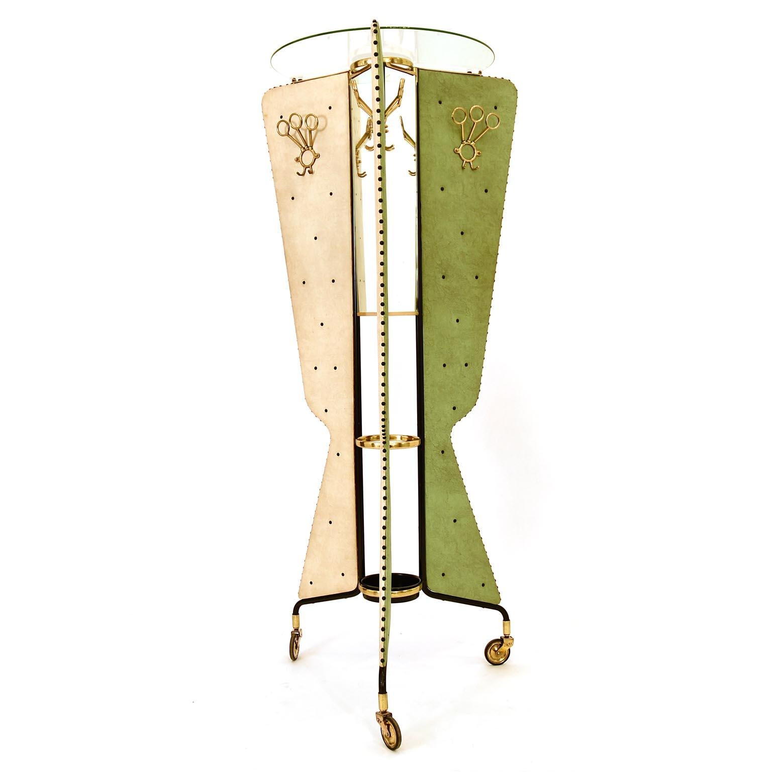 Mid-Century Modern Special and Amazing Coat Rack, Italy, 1950s