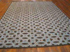 2000s Contemporary Chinese Hooked Rug 8' x 10'