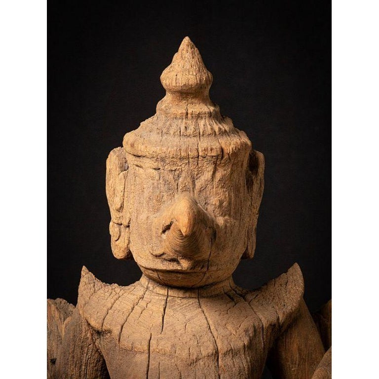 Special and Large Antique Wooden Garuda Statue from Burma For Sale at 1stDibs
