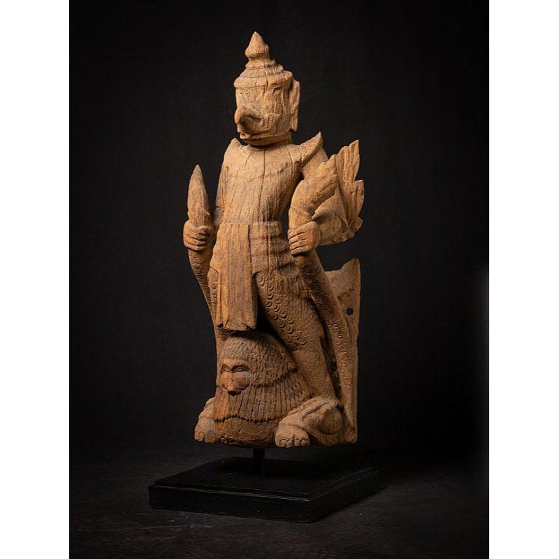 garuda wooden statue