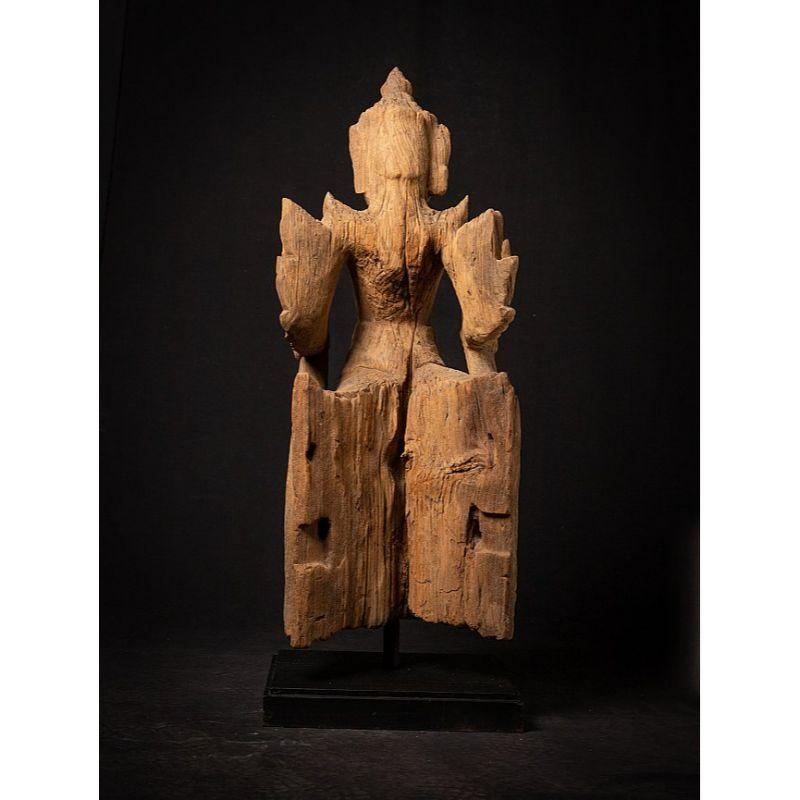17th century Special and Large Antique Wooden Garuda Statue from Burma 1