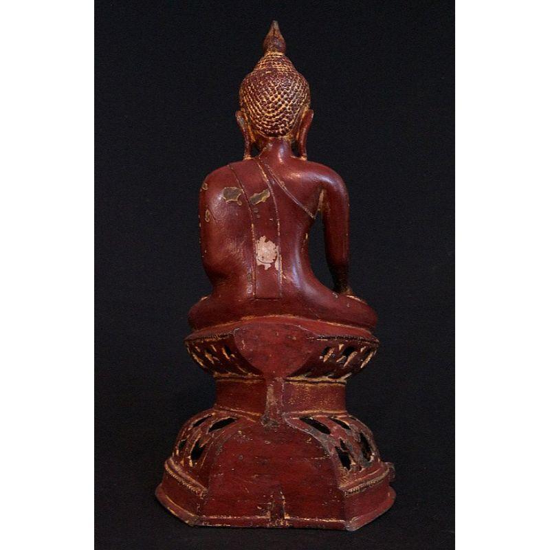 Special Antique Bronze Ava Buddha from Burma In Good Condition In DEVENTER, NL