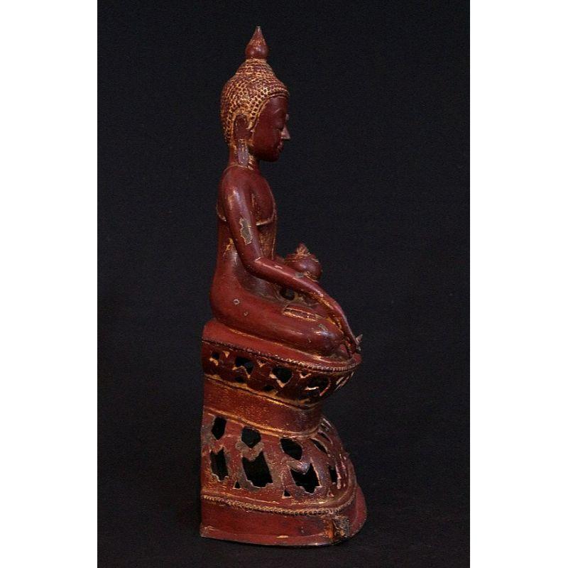 18th Century and Earlier Special Antique Bronze Ava Buddha from Burma