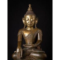 Estatua especial de Buda Ava de bronce antiguo de Birmania