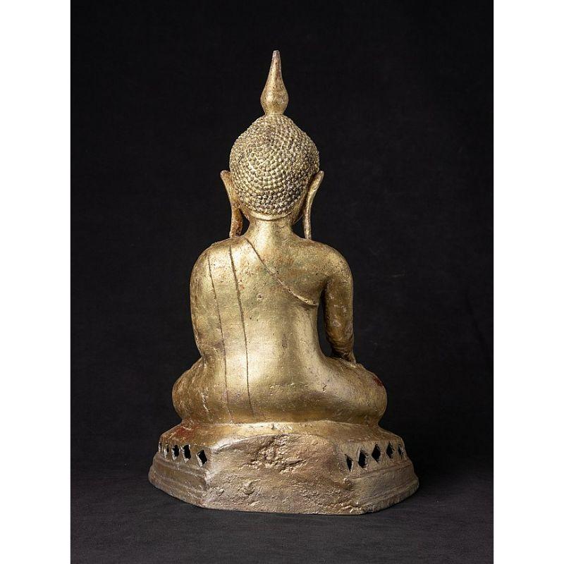 18th Century and Earlier Special Antique Bronze Burmese Buddha Statue from Burma For Sale