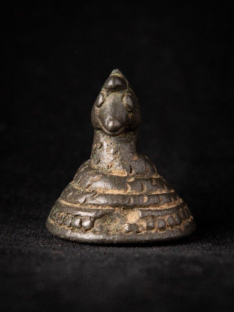 18th Century and Earlier Special antique bronze Opium Weight from Burma For Sale