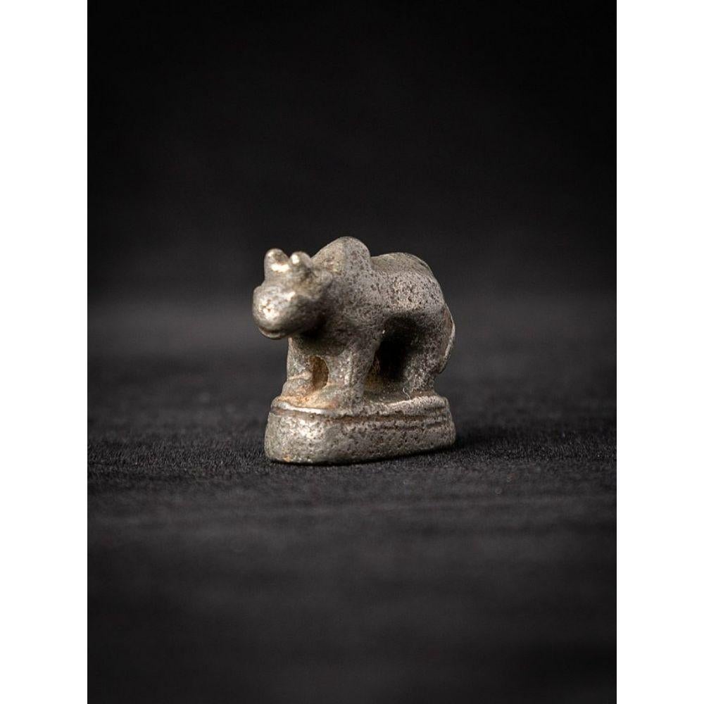 Special Antique Bronze Opium Weight from Burma For Sale 3