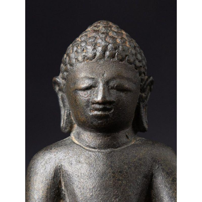 Sondere antike Pyu-Buddha-Statue aus Bronze aus Birma im Angebot 5