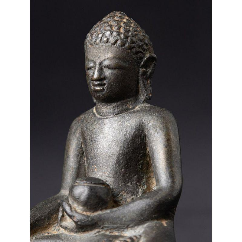 Sondere antike Pyu-Buddha-Statue aus Bronze aus Birma im Angebot 6