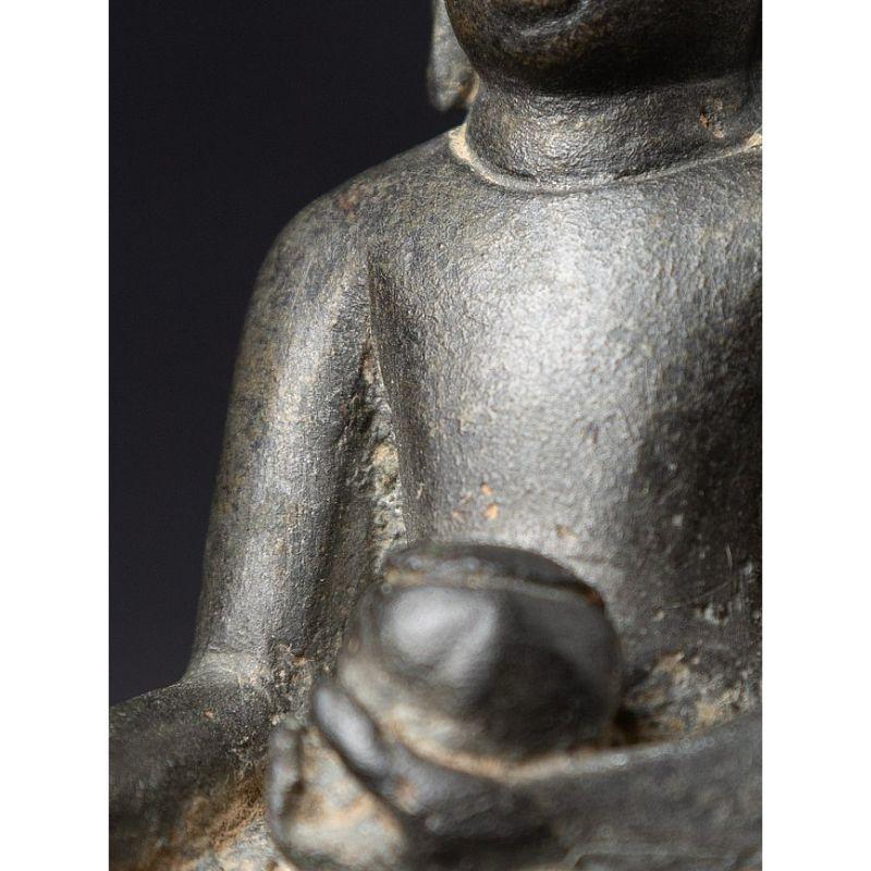 Sondere antike Pyu-Buddha-Statue aus Bronze aus Birma im Angebot 11
