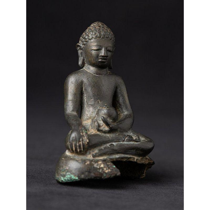 Sondere antike Pyu-Buddha-Statue aus Bronze aus Birma im Angebot 1
