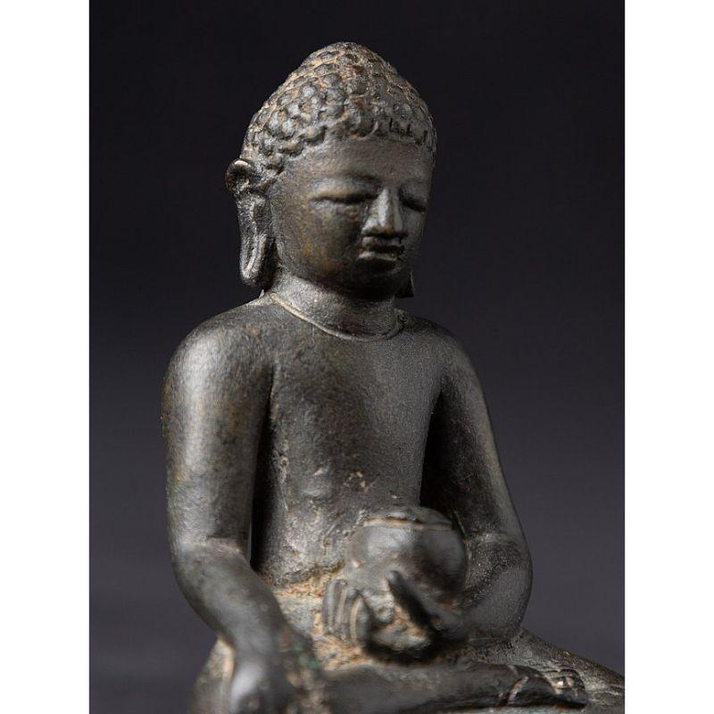 Sondere antike Pyu-Buddha-Statue aus Bronze aus Birma im Angebot 2