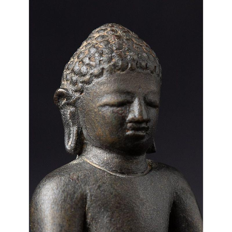 Special Antique Bronze Pyu Buddha Statue from Burma For Sale 2