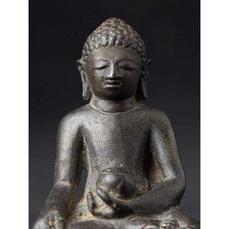 Sondere antike Pyu-Buddha-Statue aus Bronze aus Birma im Angebot 4